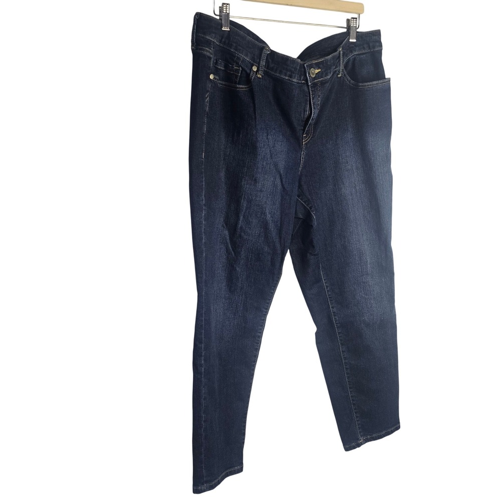 Torrid Boyfriend Straight Jeans Womens 20R Dark Wash Cotton Blend Stretch Denim
